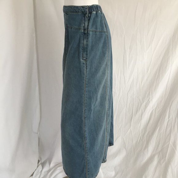 Soft Surroundings Skirt Denim Midi - Picture 2 of 8